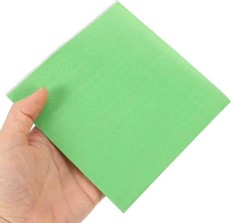Green Party Napkins 60 Sheets 3 Packs 12.99x12.99 Inch Disposable Decorative Tissue Paper for Dinner Table Household Holiday Supplies - Image 4