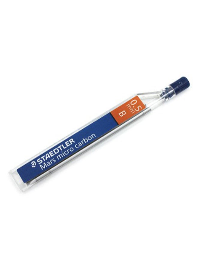 Staedtler Micro Mars Carbon Mechanical Pencil Leads, 0.5 mm, B, 60 mm x 12 (250 05 B) - Image 2