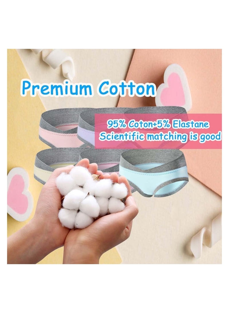 Zikra 6 Pack Women Under The Bump Maternity Knickers Bikini Cotton Pregnancy Underwear Postpartum Underwear V Shape Low Wasit Pants Breathable Strench Underpants XL - Image 3