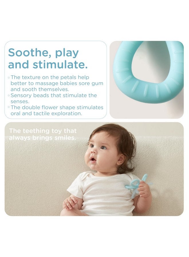 KUB KUB Teethers for Babies 3-12 Months, Baby Teething Relief, Teether Toys, Teething Mittens 3-12 Months for Infant Blue - Image 3