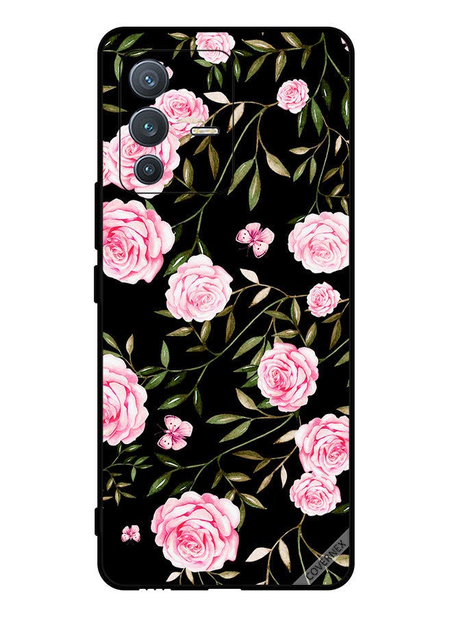 Covernex Protective Case Cover For vivo V23 Pro Roses In Bunches Of Small Leaves - Image 1