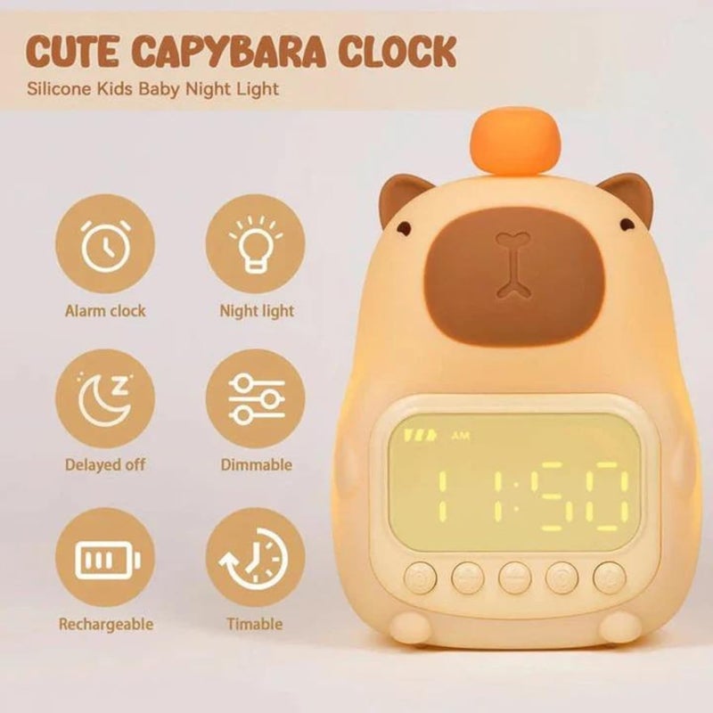 One94Store Bear Shape Digital Alarm Clock with LED Display & Night Light | Snooze, Timer, Temperature | Kids Bedside Clock for Bedroom & Home Décor - Image 3