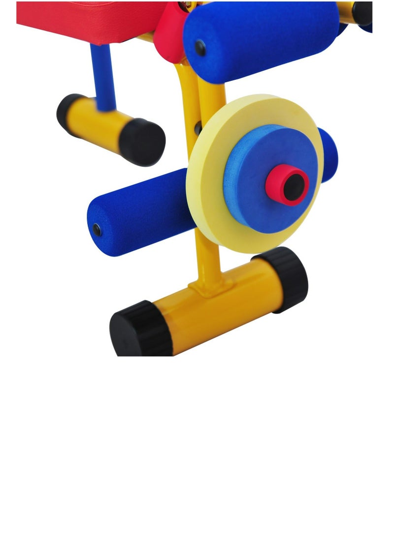 ALCOACH - Children's exercise equipment, weight bench set, children's bench for birthday gifts, fun exercise equipment for children, children's exercise equipment, children's weightlifting, children's weightlif - Image 1