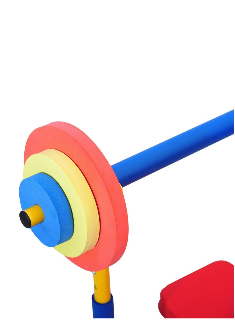 ALCOACH - Children's exercise equipment, weight bench set, children's bench for birthday gifts, fun exercise equipment for children, children's exercise equipment, children's weightlifting, children's weightlif - Image 1