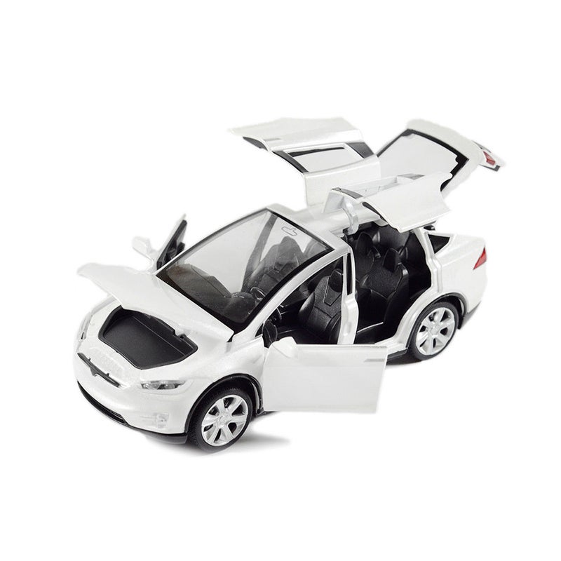 Diecast Toy 1:32 Scale Alloy Cars for Tesla Toy Model SUV Car Sound & Light Toy Kids Toys - Image 2