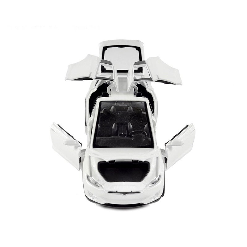 Diecast Toy 1:32 Scale Alloy Cars for Tesla Toy Model SUV Car Sound & Light Toy Kids Toys - Image 3