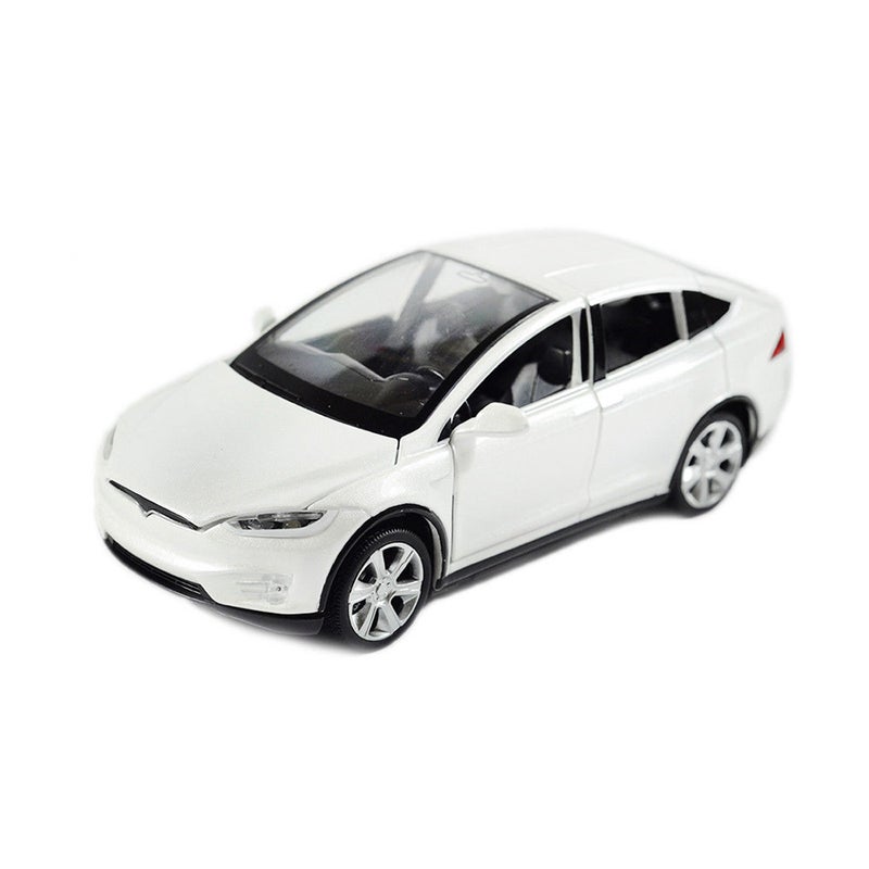 Diecast Toy 1:32 Scale Alloy Cars for Tesla Toy Model SUV Car Sound & Light Toy Kids Toys - Image 5