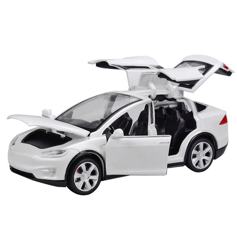 Diecast Toy 1:32 Scale Alloy Cars for Tesla Toy Model SUV Car Sound & Light Toy Kids Toys - Image 1