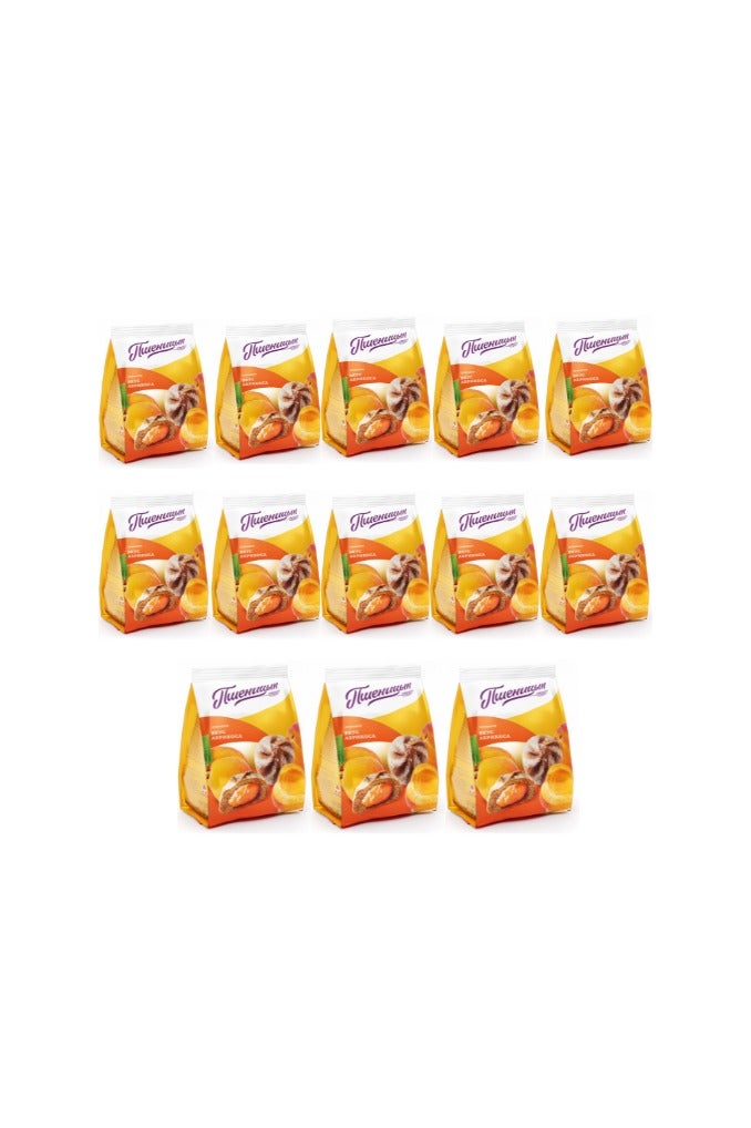 Pshenitsyn Gingerbread Cookies Apricot(Ageevskiy) 200 gm(Pack of 13 ) - Image 1