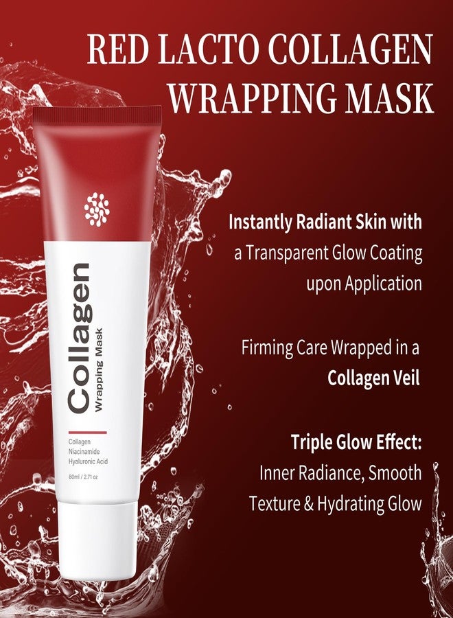 YAFUSIPE Collagen Night Wrapping Mask Hydrating Peel Off Face Mask for Women Tightening Lifting Facial Mask Skincare Anti Aging Collagen Masks for Wrinkles Fine Line Glowing 2.71oz - Image 4