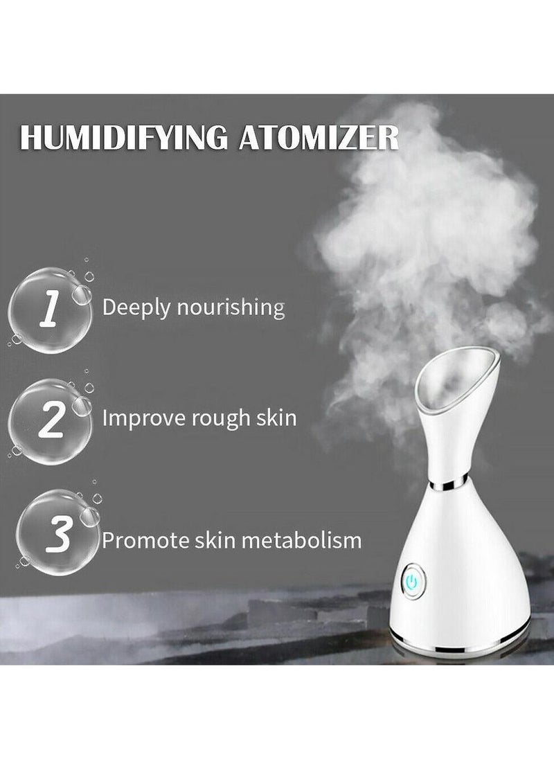 Osenjie - Nano Face Steamer Spray Home Humidifier Personal Skin Care Tools White 11x17x17.5cm - Image 1
