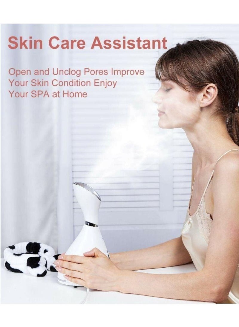 Osenjie - Nano Face Steamer Spray Home Humidifier Personal Skin Care Tools White 11x17x17.5cm - Image 1