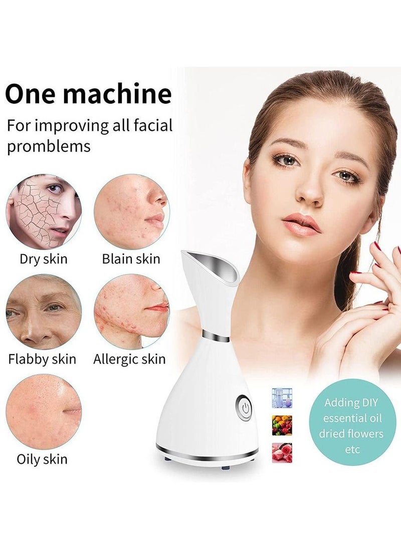 Osenjie - Nano Face Steamer Spray Home Humidifier Personal Skin Care Tools White 11x17x17.5cm - Image 1