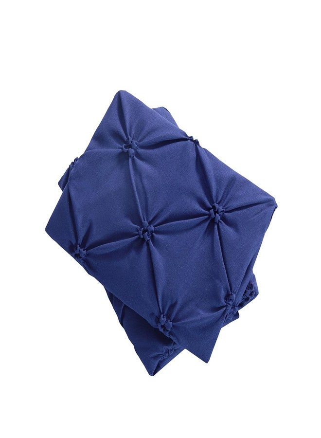 Vaulia Lightweight Microfiber Decorative Pillow Shams, Pinch Pleat Design Standard Size 20"x 26", Navy Blue 2 Pack - Image 4