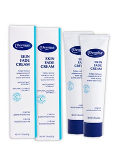 DERMISA Skin Fade Cream with Vitamin C | Helps Reduce Dark Spots and Age Spots | All Skin Types | 1.78 OZ | Pack of 2 