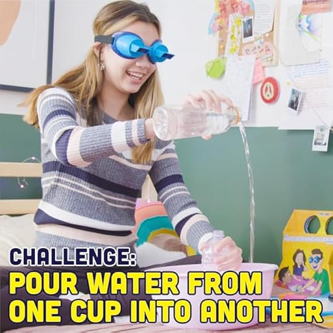 Vango The UpsideDownChallenge Game for Family & Kids - Complete Fun Challenges with Upside Down Goggles - Hilarious Fun Game for Game Night & Parties - 2-6 Players, Ages 8+ (Bonus Edition) (VNG070B) - Image 3