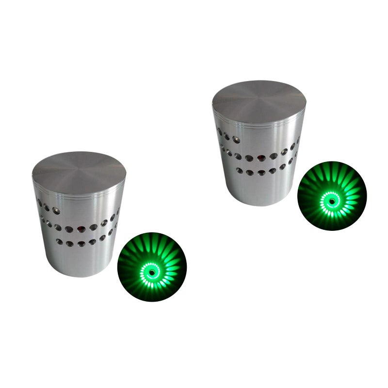 🏠 مصباح حائطي دوار حديث موديل 3 وات مع إضاءة LED لأسفل للسقف بلون أخضر مناسب لنوادي الديسكو والبارات - Image 1