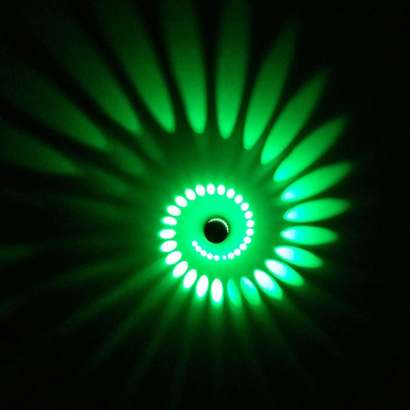 🏠 مصباح حائطي دوار حديث موديل 3 وات مع إضاءة LED لأسفل للسقف بلون أخضر مناسب لنوادي الديسكو والبارات - Image 2
