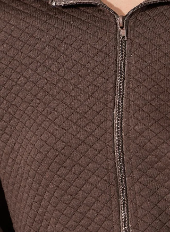 Styli Quilted Knit Hooded Jacket & Jogger Co-Ords