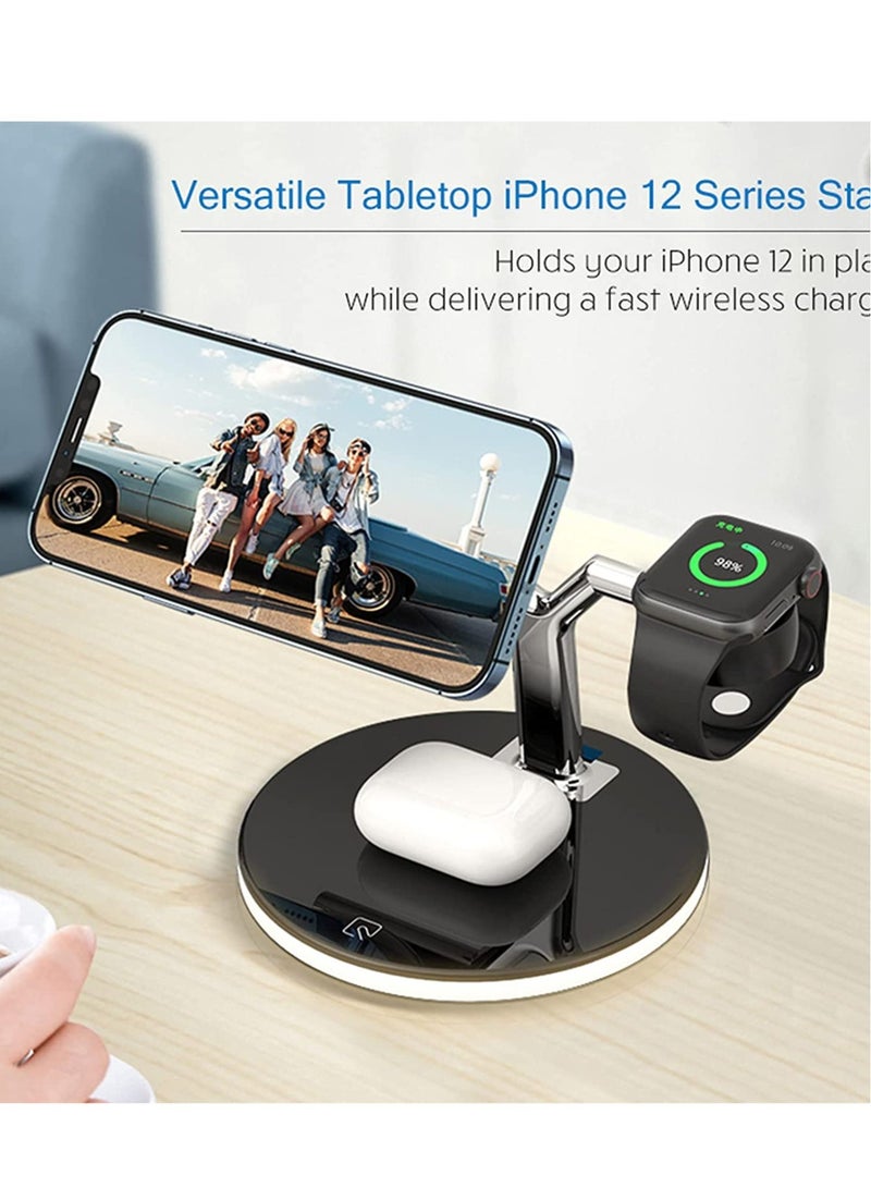 3 in 1 Wireless Fast Charger Bracket for Apple iPhone 12/12 Pro / 12 Pro Max,  Airpods , Watch 6/5/4/3/2 - Image 3