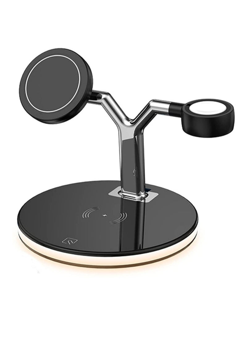 3 in 1 Wireless Fast Charger Bracket for Apple iPhone 12/12 Pro / 12 Pro Max,  Airpods , Watch 6/5/4/3/2 - Image 2