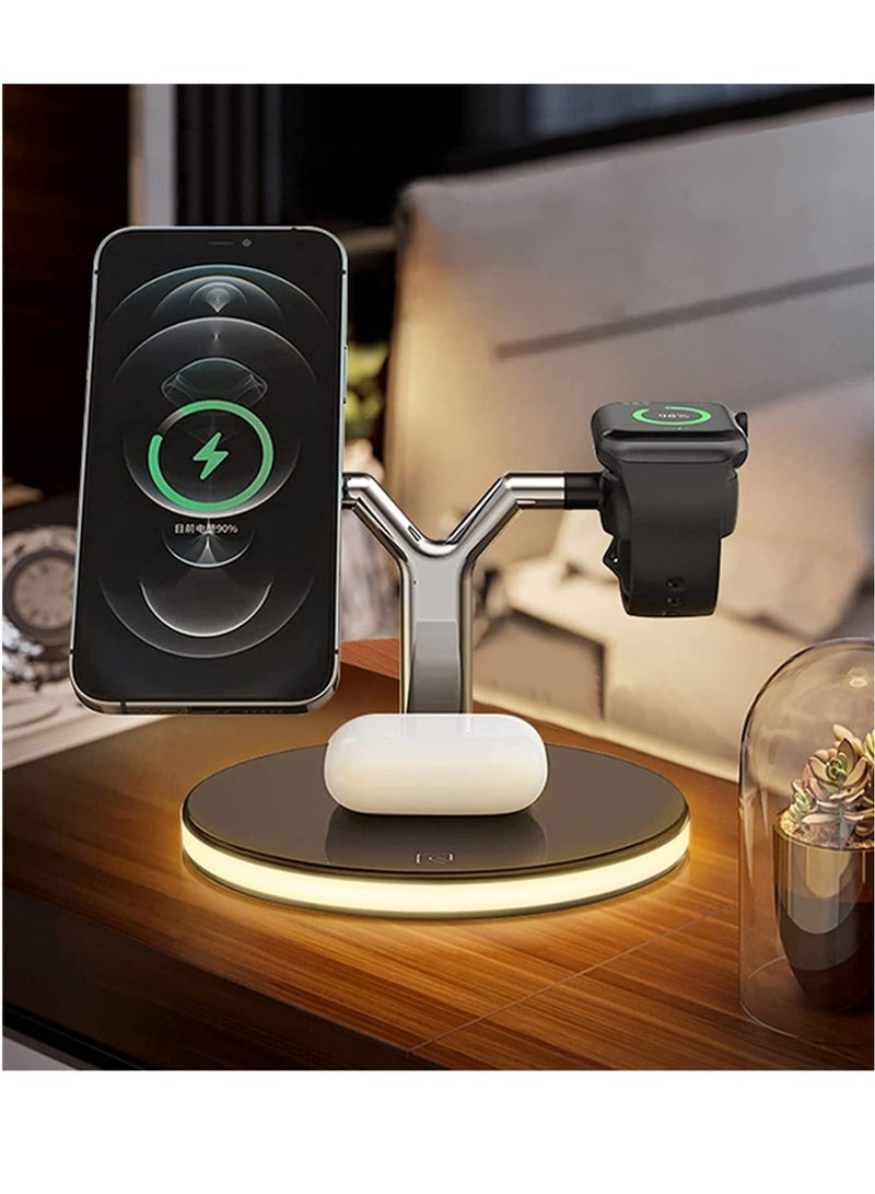 3 in 1 Wireless Fast Charger Bracket for Apple iPhone 12/12 Pro / 12 Pro Max,  Airpods , Watch 6/5/4/3/2 - Image 5