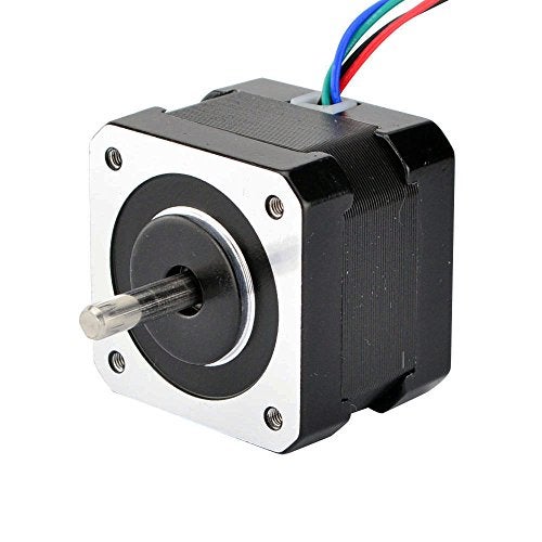 STEPPERONLINE Dual Shaft Nema 17 Stepper Motor 1.8deg 26ncm/37oz.in 12v 0.4a 42x42x34mm 4-Wire - Image 1