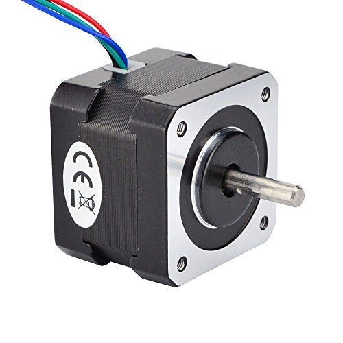 STEPPERONLINE Dual Shaft Nema 17 Stepper Motor 1.8deg 26ncm/37oz.in 12v 0.4a 42x42x34mm 4-Wire - Image 2