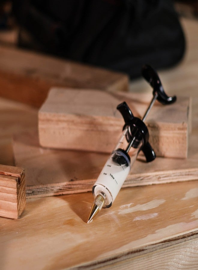 Deadwood Crafted Tools أداة توزيع غراء الخشب من ديدوود كرافتد تولز، محقنة غراء مع رؤوس غراء - 20 مل، محقنة غراء للخشب لأعمال النجارة - Image 4