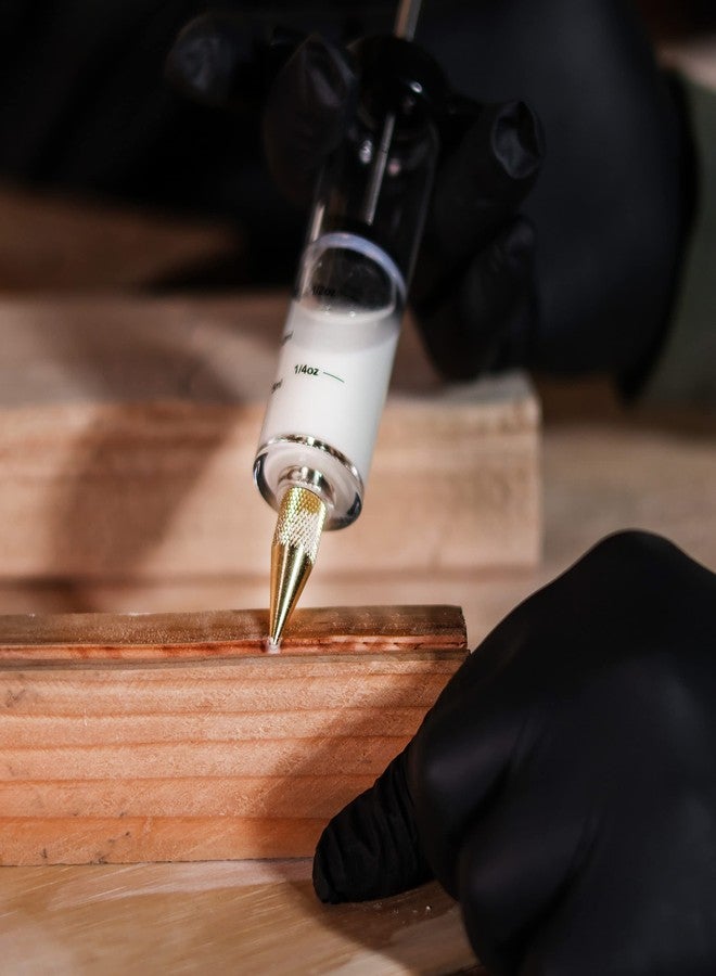 Deadwood Crafted Tools أداة توزيع غراء الخشب من ديدوود كرافتد تولز، محقنة غراء مع رؤوس غراء - 20 مل، محقنة غراء للخشب لأعمال النجارة - Image 3