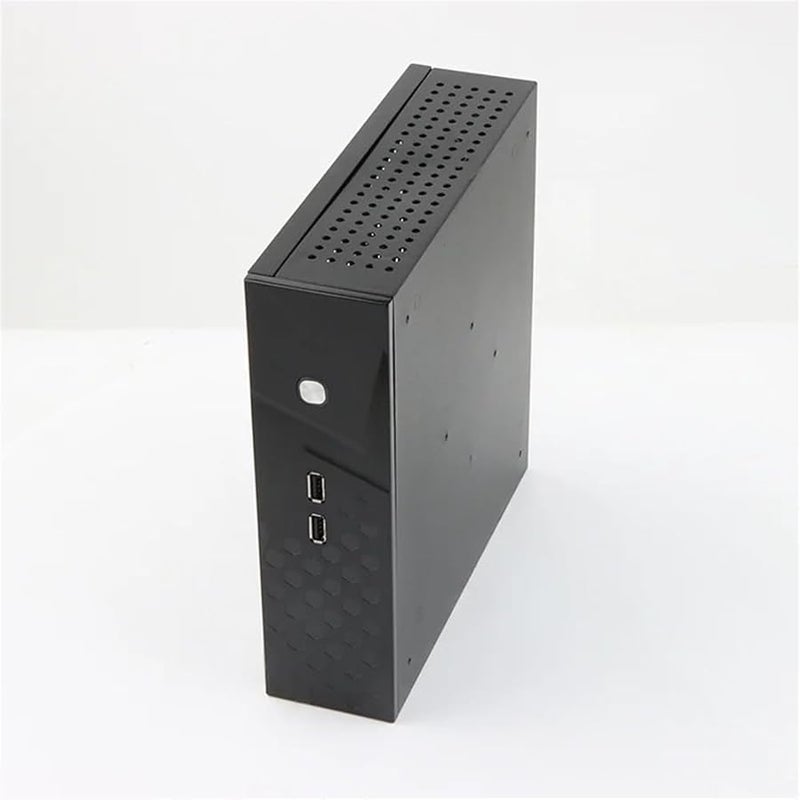 C60 Mini ITX PC Case علبة كمبيوتر صغيرة مدمجة USB 2.0 نصف ارتفاع تركيب خلفي - Image 1