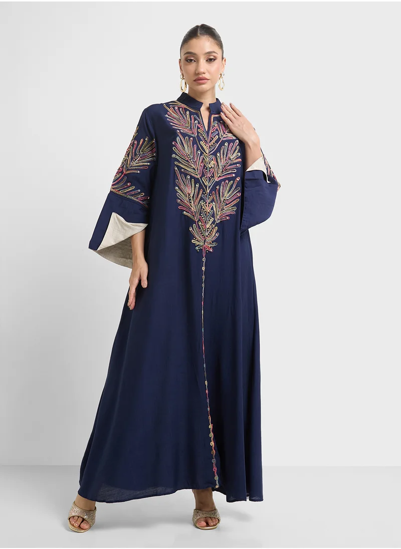 Khizana Embroidered Jalabiya