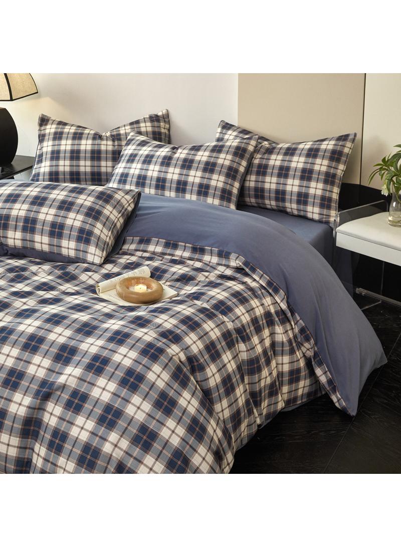 4 Pieces Cotton Comforter Sets Fits 1.5M /1.8M Double Size Bed Housewarming gift Birthday Gift - Image 3