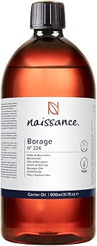 Naissance Borage Starflower Seed Oil No 226 900ml Naturally High in GLA GammaLinolenic Acid for Skin Face Body Hair Massage - Image 1