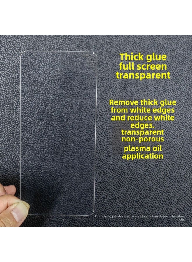 For Red Rice K70 Supreme Thick Glue To White Edge Full Screen Transparent Tempered Film Red Rice Turbo3 K70E K60-Color:AF Electroplating, Non-full Screen, High Aluminum Arc-Dimensions:Redmi Turbo 3/ Turbo4/ Redmi K70 Extreme/ (redmi K80/k80pro Does Not Unlock)  - Image 2