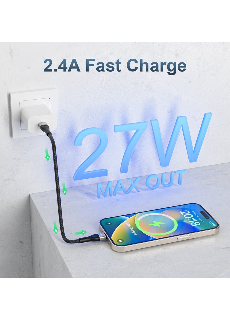 Mezone USB C Cable 1.2M, Nylon Braided 60W Power Delivery PD Fast Charge Cable USB C to USB C for iPhone 16 15 Pro/Pro Max/15/15 Plus, MacBook Pro, iPad Pro, Samsung S24/S24 Ultra, Huawei P60, Black - Image 5