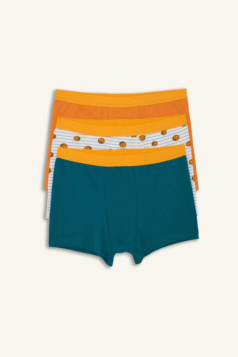 ديفاكتو Patterned Cotton 3 Piece Boxers