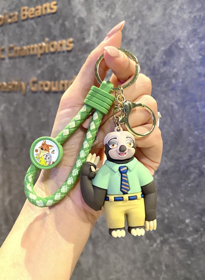 Sloth Soft Rubber Keychain Doll Bag Pendant - Image 1
