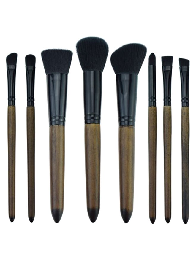 8-Piece Professional Makeup Brush Set Multicolour - Image 1