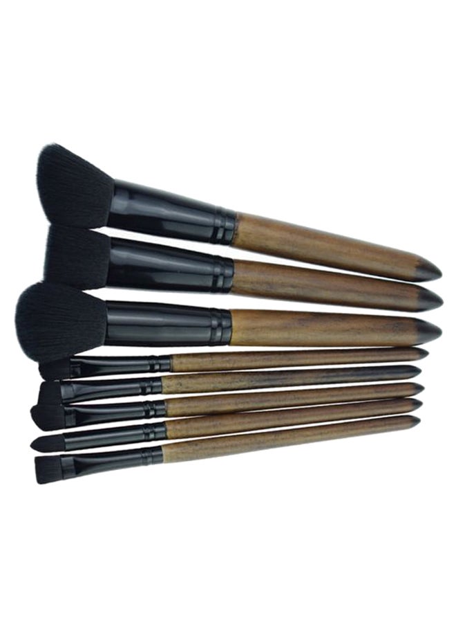 8-Piece Professional Makeup Brush Set Multicolour - Image 2