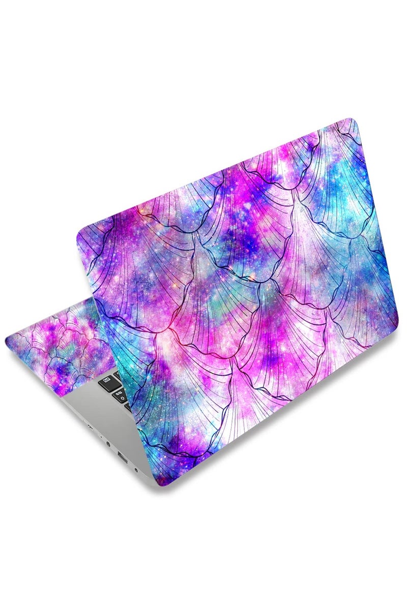 AORTDES 15 15.4 15.6 Inches Laptop Skin Sticker Personalized 12.1 13 13.3 14 Inches Universal Netbook Skin Sticker Reusable Notebook PC Art Protector (Colorful Shell) - Image 1