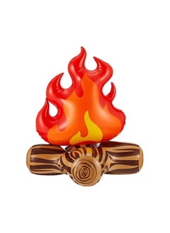 Inflatable Fake Campfire 3D Flame Balloons Outdoor Camping Game Props Artificial Flame Bonfire Firewood for Indoor Camping Party Scene Decoration
