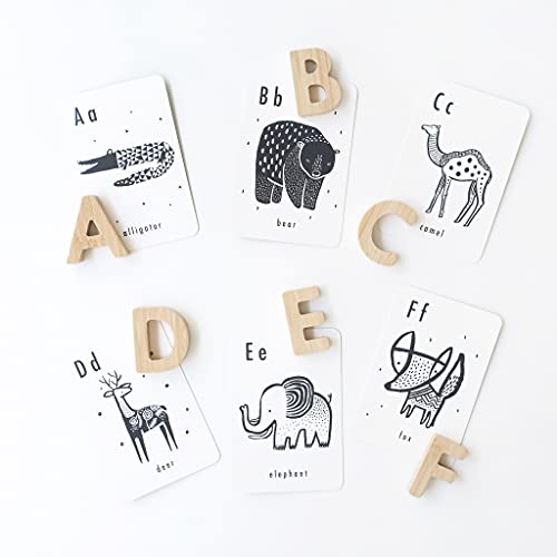 Wee Gallery Bamboo Alphabet, Natural Wood Blocks, Sensory Learning Toy, Wooden Alphabet Toys, 26 Large Letters for Toddler, Preschool Age Kids, Boy or Girl, Learn to Read, Trace, and Sort Pieces - Image 5