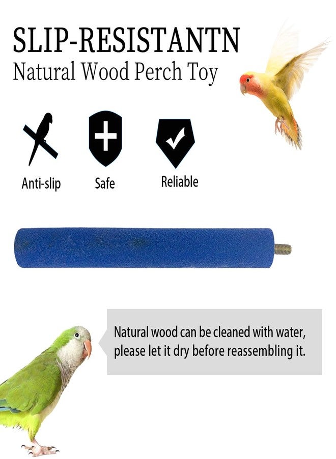 FlidRunest Perch Toy with Rotating Balls for Birds, Rough-surfaced Natural Parrot Perch Toy, Bird Bell Balls for Budgies,Parakeets, Parrots,Cockatiels,Lovebirds,Conures - Image 3