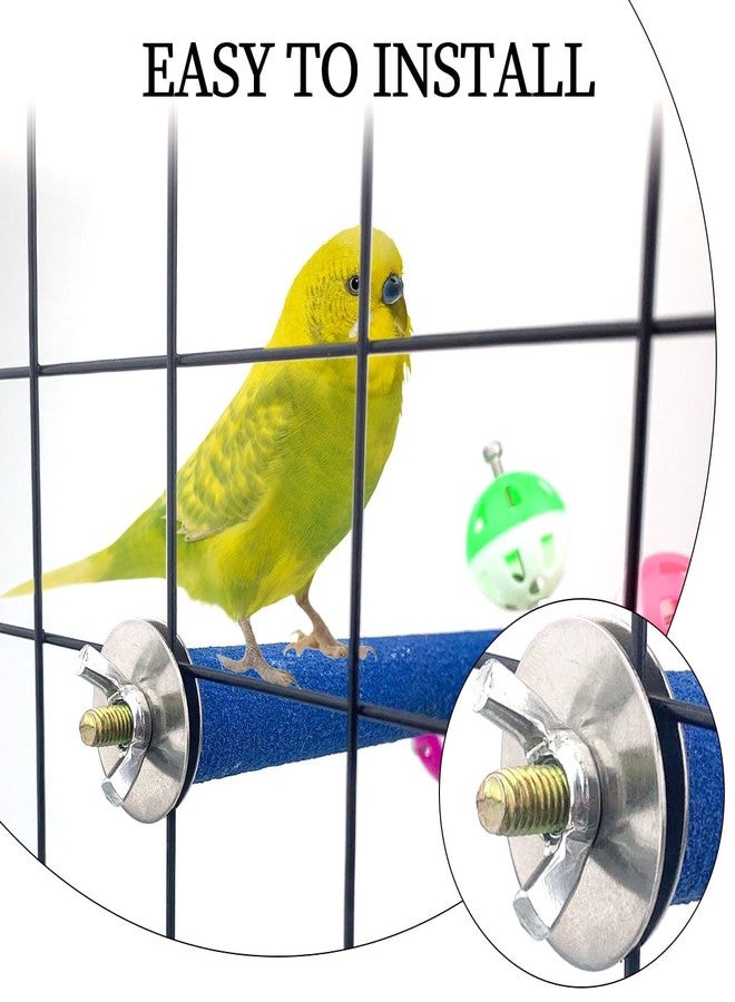 FlidRunest Perch Toy with Rotating Balls for Birds, Rough-surfaced Natural Parrot Perch Toy, Bird Bell Balls for Budgies,Parakeets, Parrots,Cockatiels,Lovebirds,Conures - Image 4