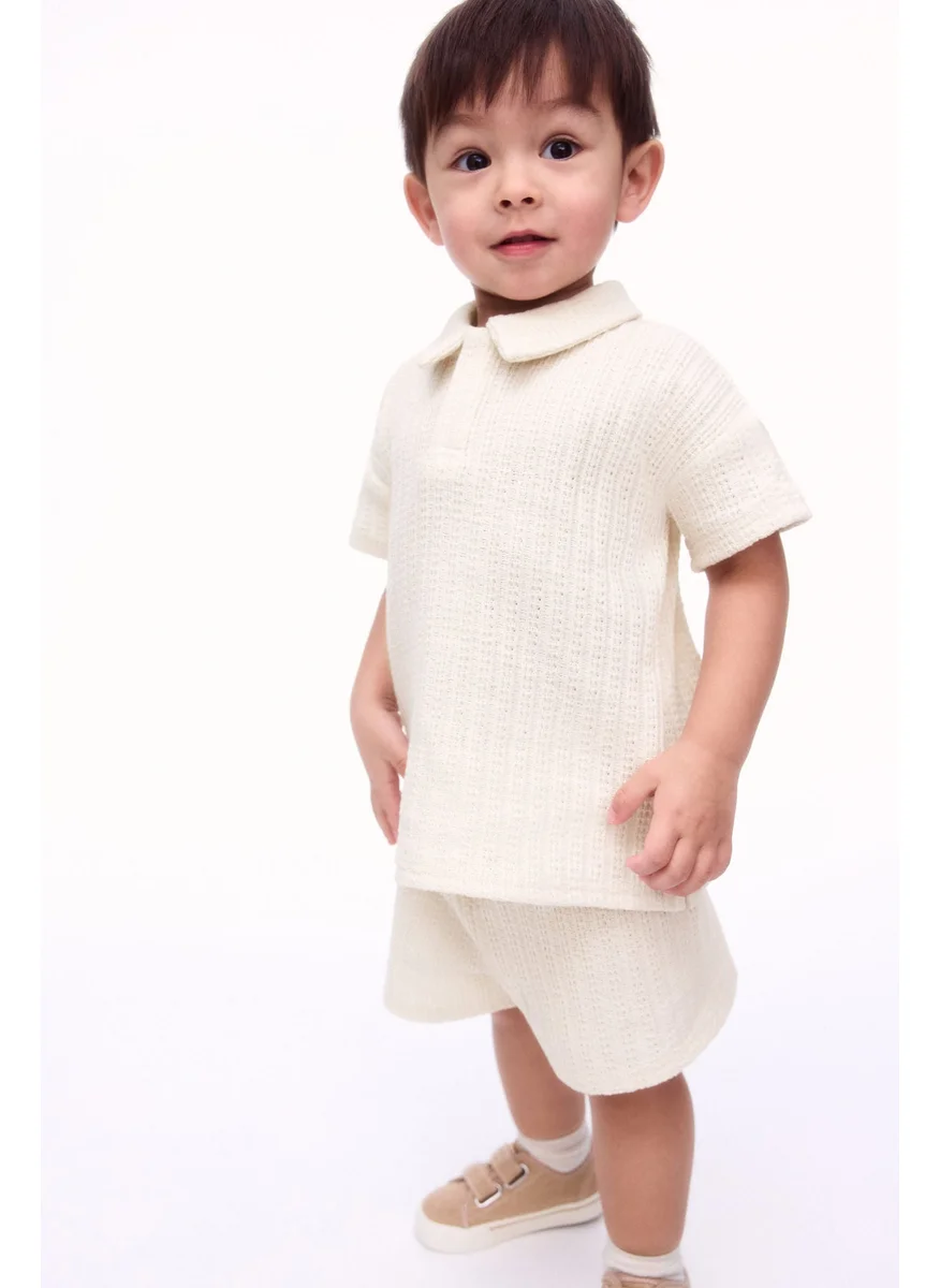 H&M 2-Piece Polo Shirt And Shorts Set
