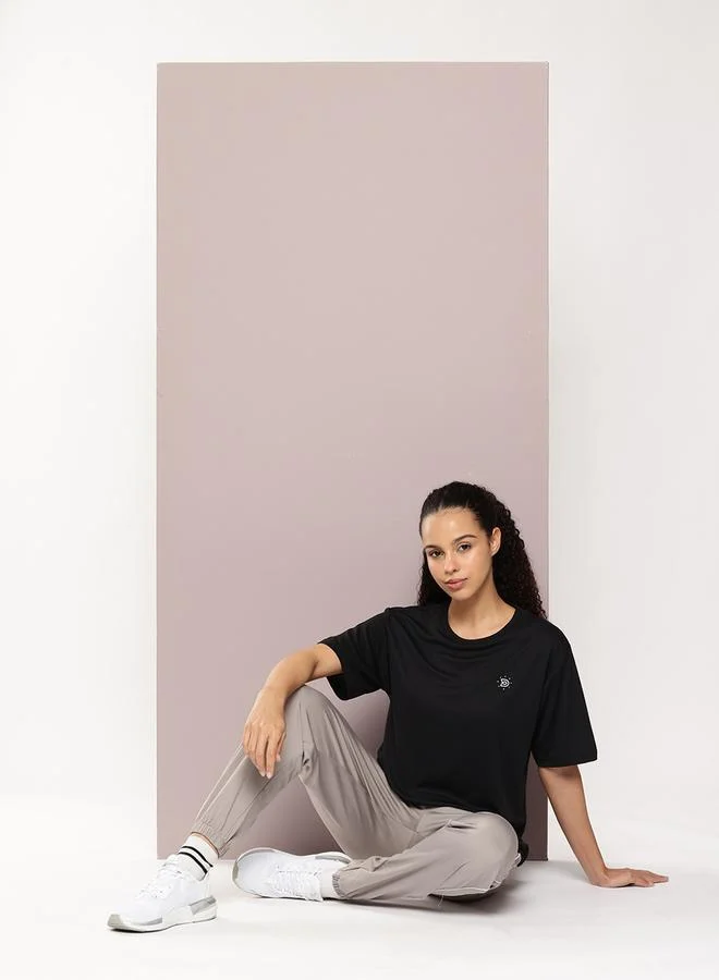 Dillinger Black Plain Oversized T-Shirt