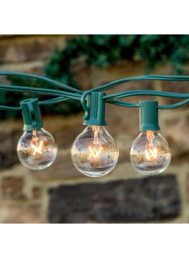 NIBEMINENT LED Globe String Light For Christmas With 25 Bulbs Yellow 4x14centimeter 4x14cm - Image 4