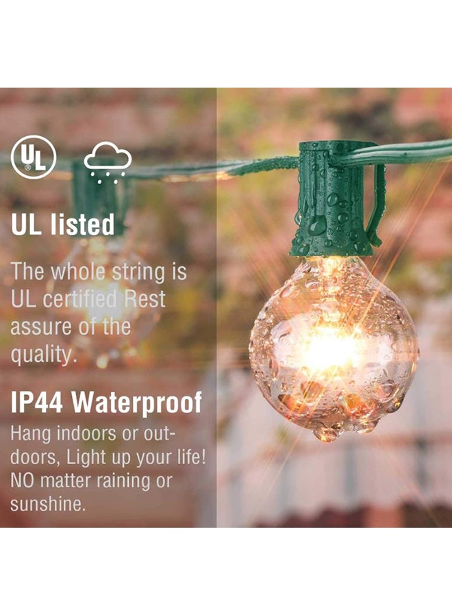 NIBEMINENT LED Globe String Light For Christmas With 25 Bulbs Yellow 4x14centimeter 4x14cm - Image 5