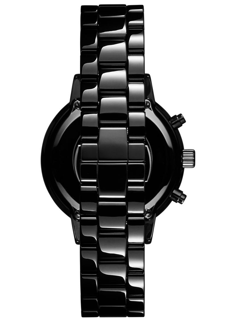 MVMT ROUND ANALOG WOMEN'S BLACK CASE WATCH - 28000251-D - Image 2